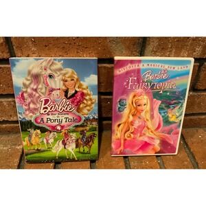 Barbie 2 DVD Bundle Lot of Movies Fairytopia & A Pony Tale